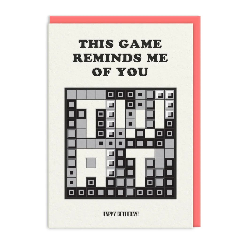 Reminds Me Of You Minesweeper Birthday Card