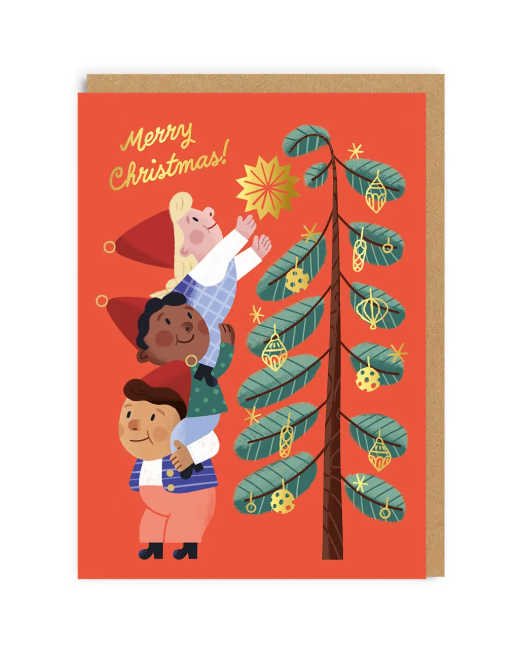 Santa's Helpers Tree Christmas Card | Ohh Deer