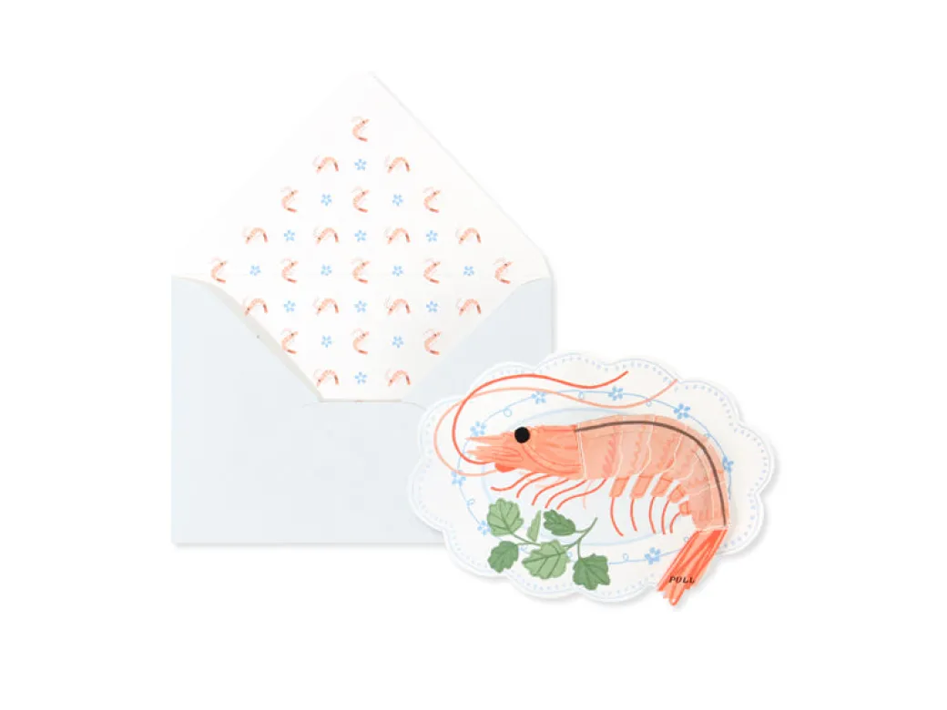 Shrimp 3D Pop Up Greeting Card | Ohh Deer