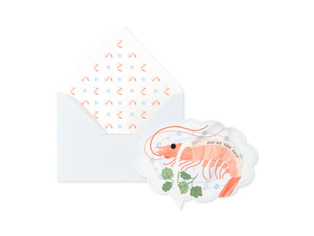 Shrimp 3D Pop Up Greeting Card | Ohh Deer