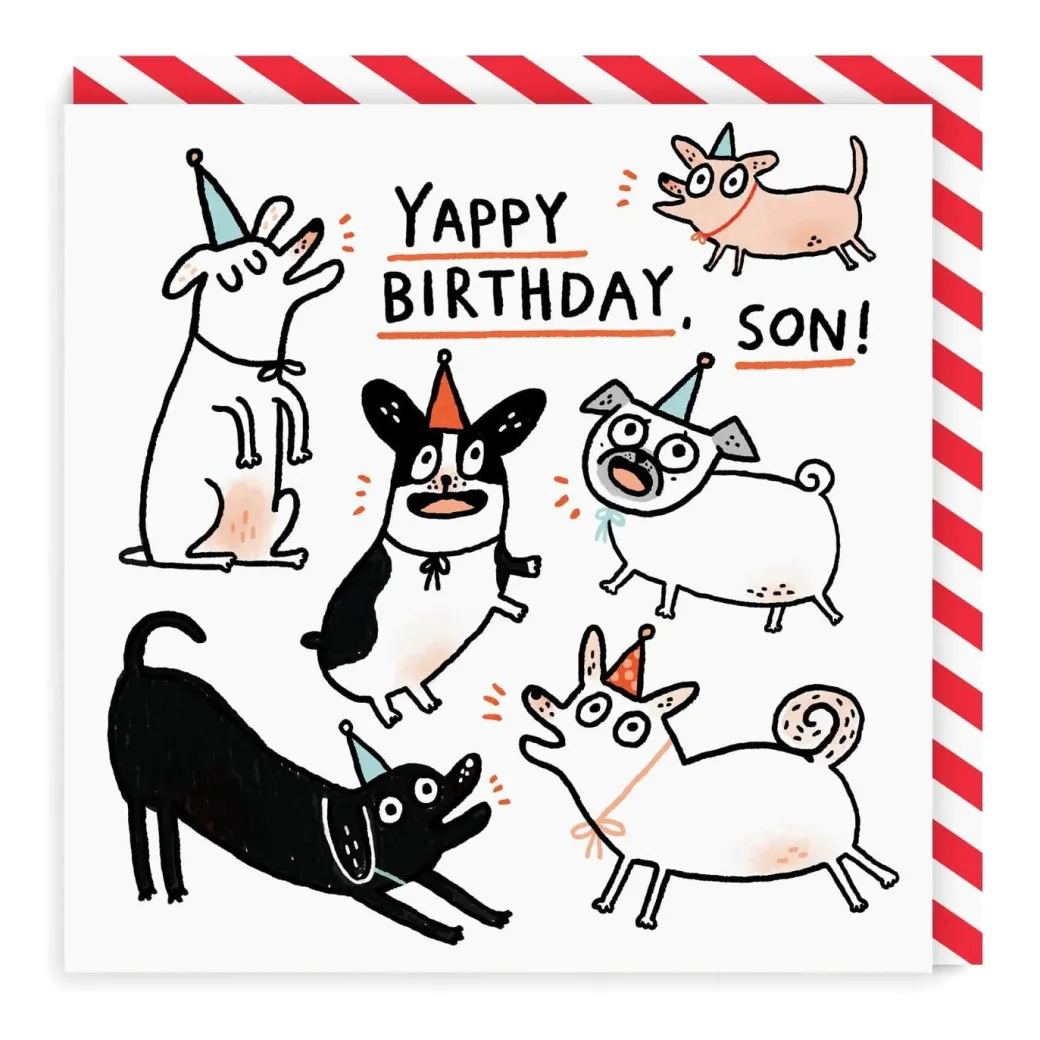 Son Yappy Birthday Card