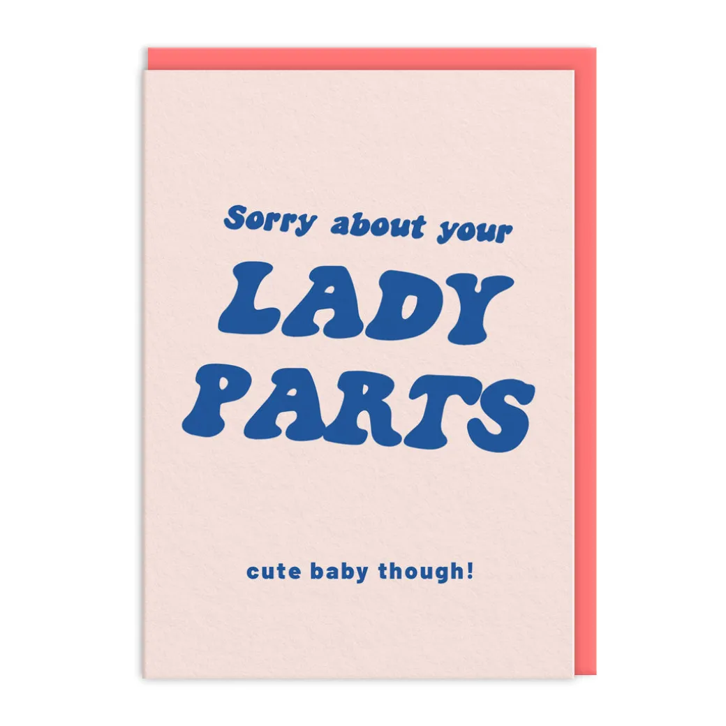 Sorry About Your Lady Parts New Baby Card | Ohh Deer