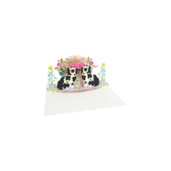 Staffordshire Dogs 3D Pop Up Greeting Card | Ohh Deer