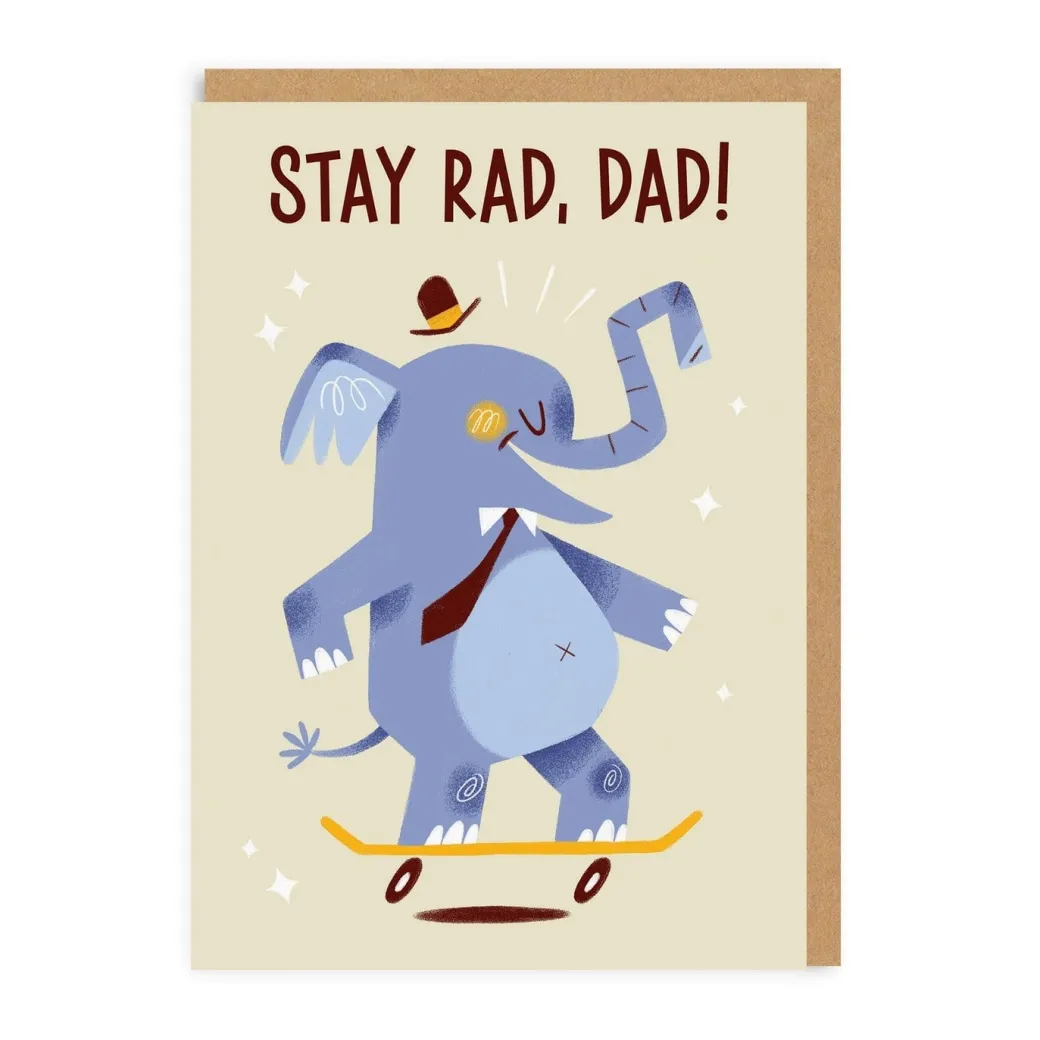 Stay Rad Dad Greeting Card