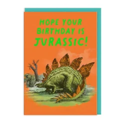 Stegosaurus Birthday Card