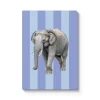 Striped Elephant A5 Perfect Bound Notebook