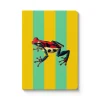 Striped Frog A6 Perfect Bound Notebook