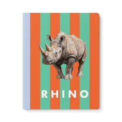 Striped Rhino Exercise Book