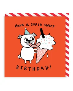 Super Sweet Birthday Square Card | Gemma Correll | Ohh Deer