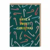 Sweet Christmas Candy Canes Christmas Card | Ohh Deer