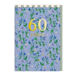 60 Sweet Peas Birthday Card