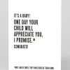 They Will Appreciate You Eventually New Baby Card | Ohh Deer