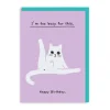 Too Busy For This Birthday Greeting Card | Ken The Cat | Ohh Deer
