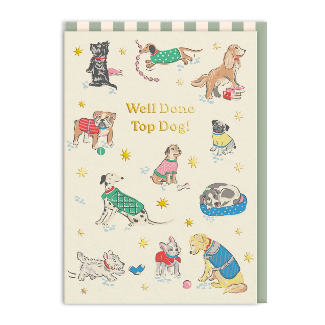 Top Dog Congratulations Card