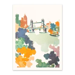 Tower Bridge Abstract Riso Print (8x6)