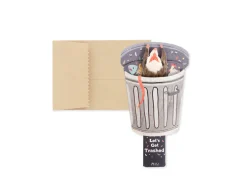 Trash 3D Pop Up Greeting Card | Ohh Deer