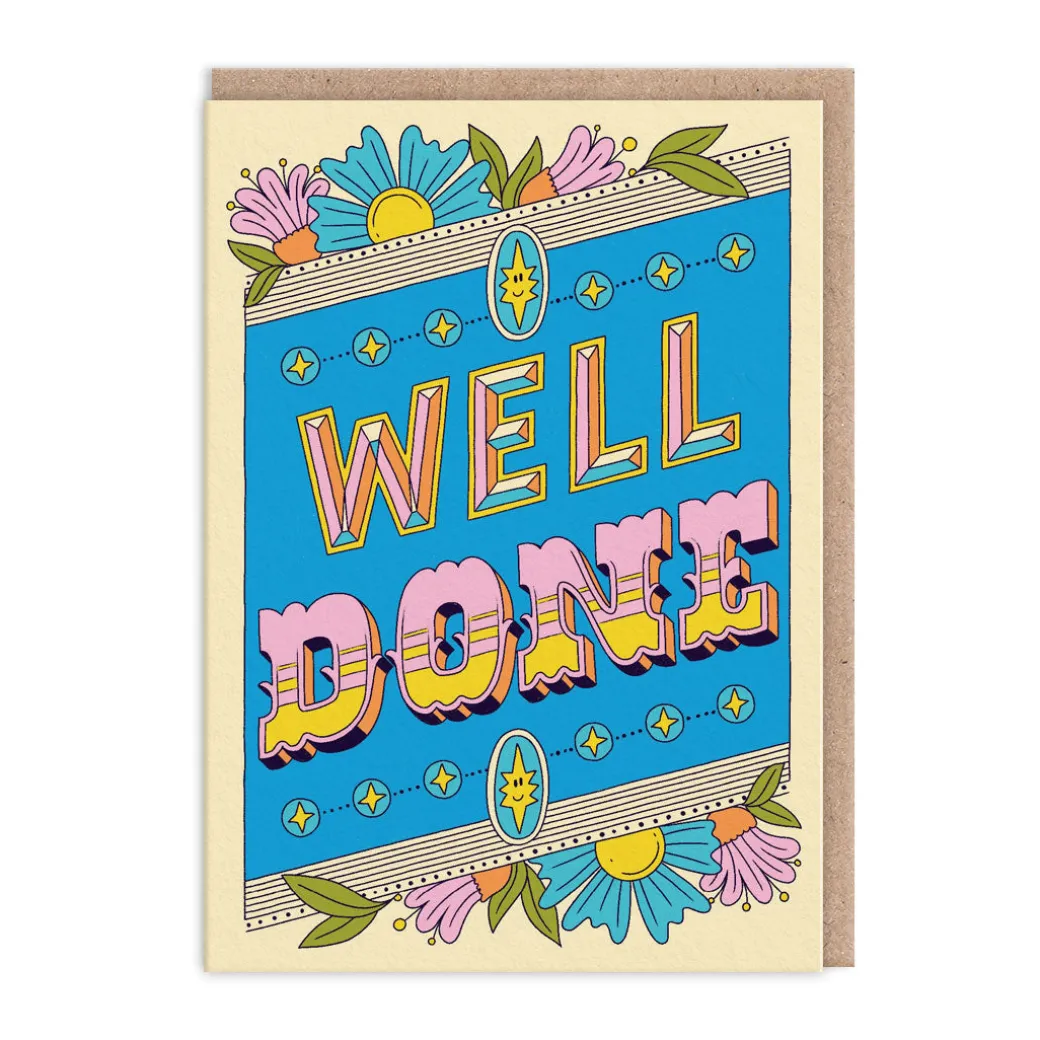 Well Done Lettering Greeting Card