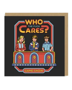 Who The F*ck Cares Greeting Card - Steven Rhodes | Ohh Deer