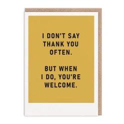 You're Welcome Thank You Card | Ohh Deer