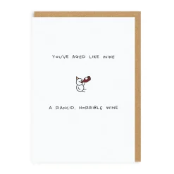 You've Aged Like Wine Funny Birthday Card | Ohh Deer